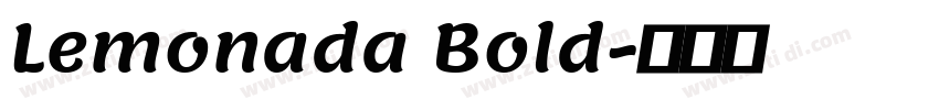 Lemonada Bold字体转换